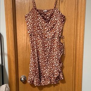 Hollister Rust Floral Dress